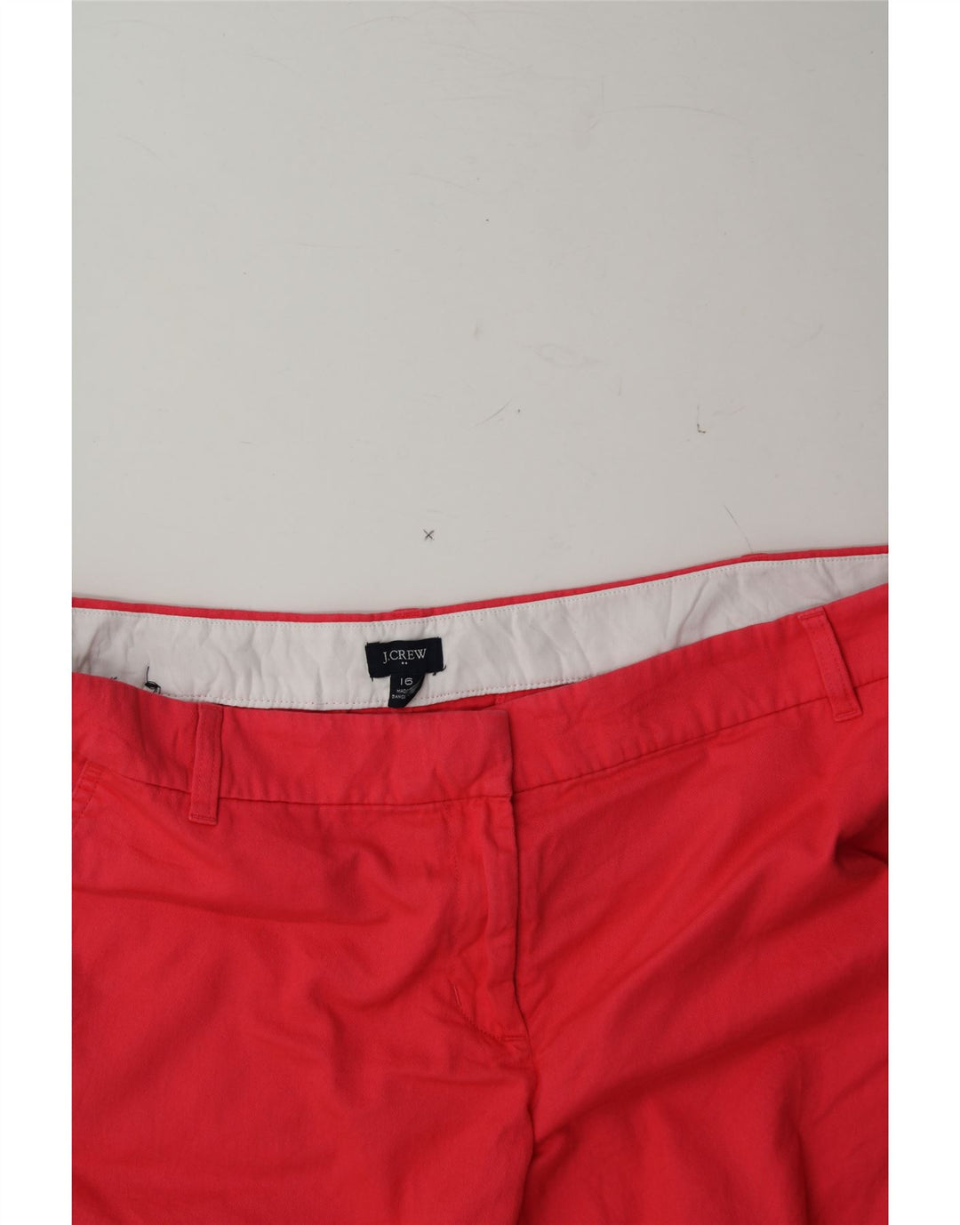 J. CREW Womens Chino Shorts US 16 2XL W36  Red Cotton Vintage J. Crew and Second-Hand J. Crew from Messina Hembry 