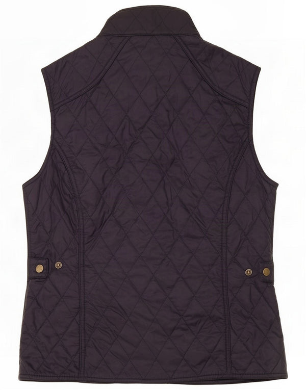 Gilet trapuntato da donna Barbour UK 12 medio blu navy Poliammide