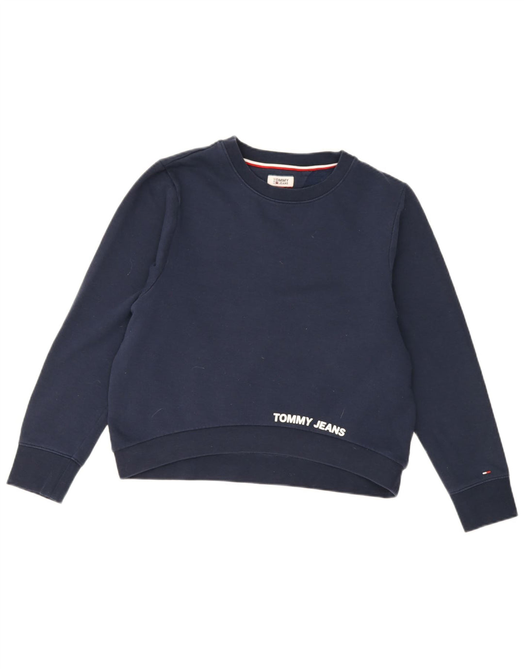 Felpa oversize da donna Tommy Hilfiger UK 10 Small Blu Navy