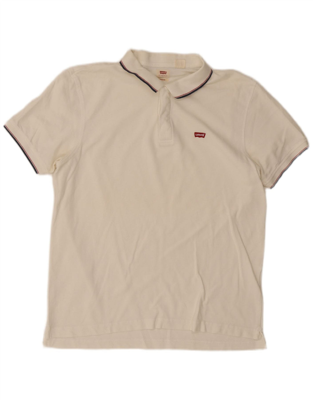Polo Levi's Standard da uomo, grande, bianca