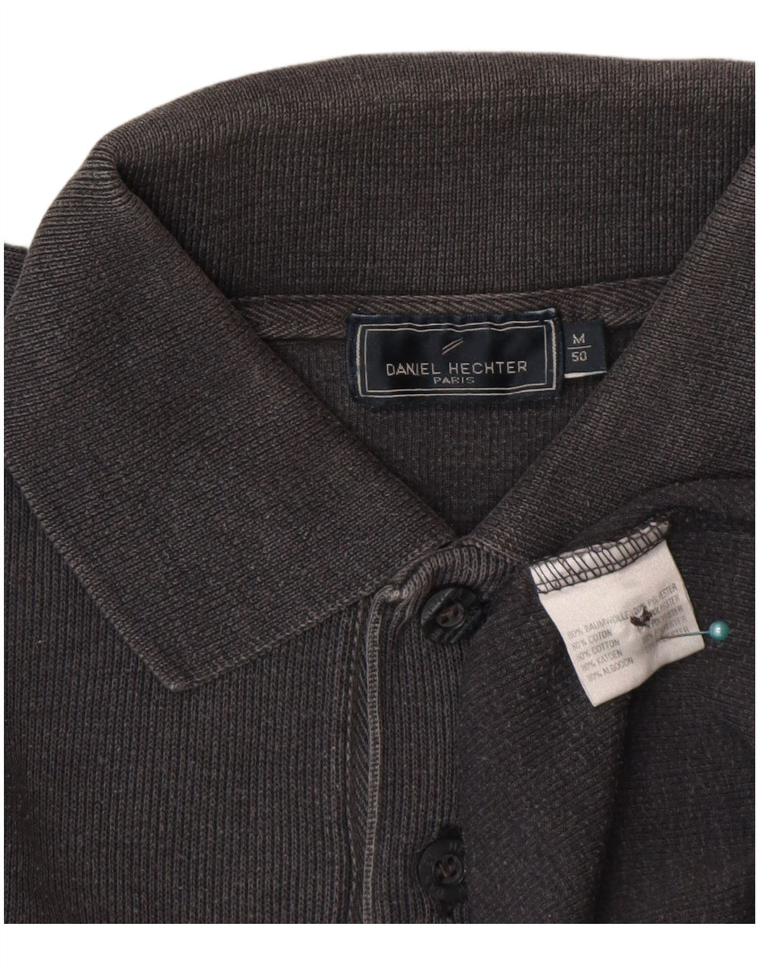 Maglione maglione da uomo con collo alto Daniel Hechter IT 50 cotone grigio medio