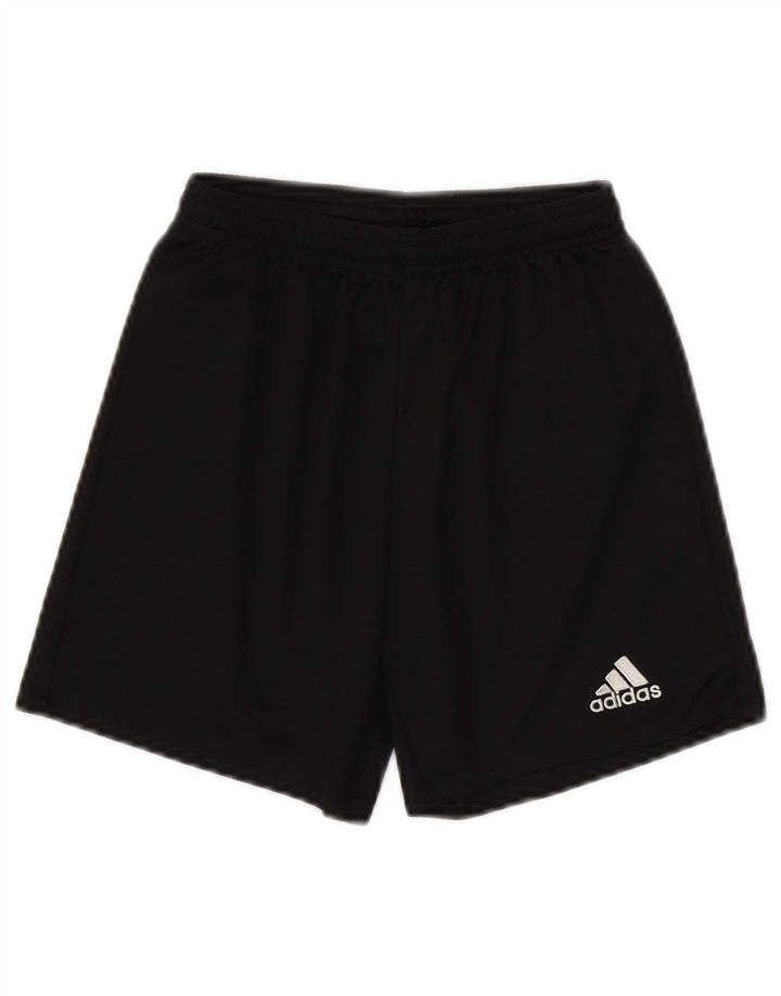 Pantaloncini sportivi ADIDAS da ragazzo Climalite 9-10 anni in poliestere nero