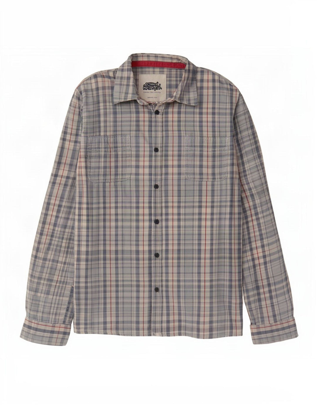 Camicia in flanella da uomo Weird Fish 2XL cotone scozzese blu