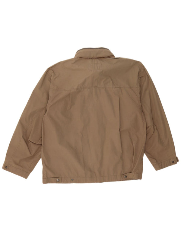 JACK WOLFSKIN Giacca utilitaria da uomo con cappuccio UK 40/42 Large Marrone Poliestere