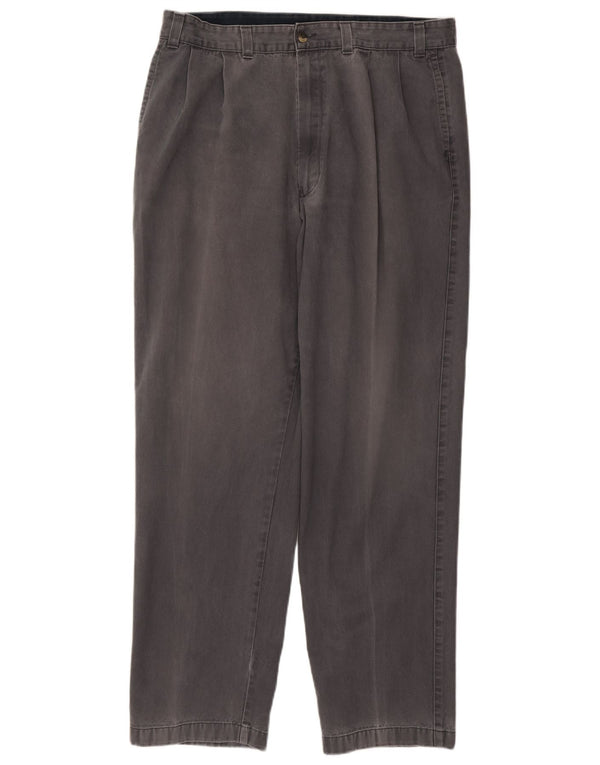 Pantaloni chino con pegging da uomo Marks & Spencer W38 L33 in cotone grigio