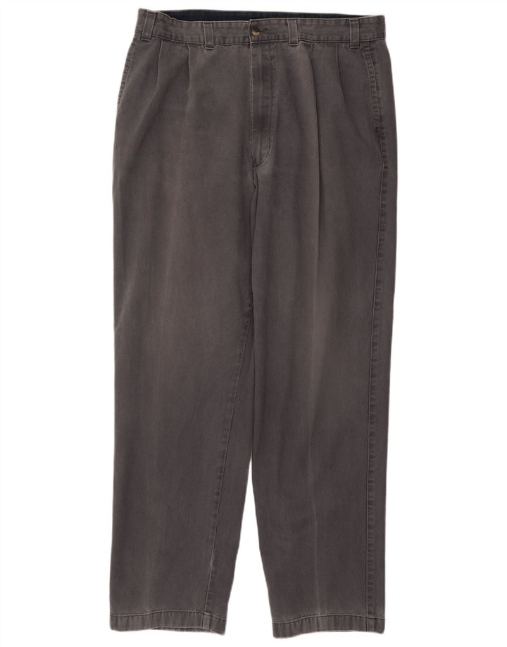 Pantaloni chino con pegging da uomo Marks & Spencer W38 L33 in cotone grigio