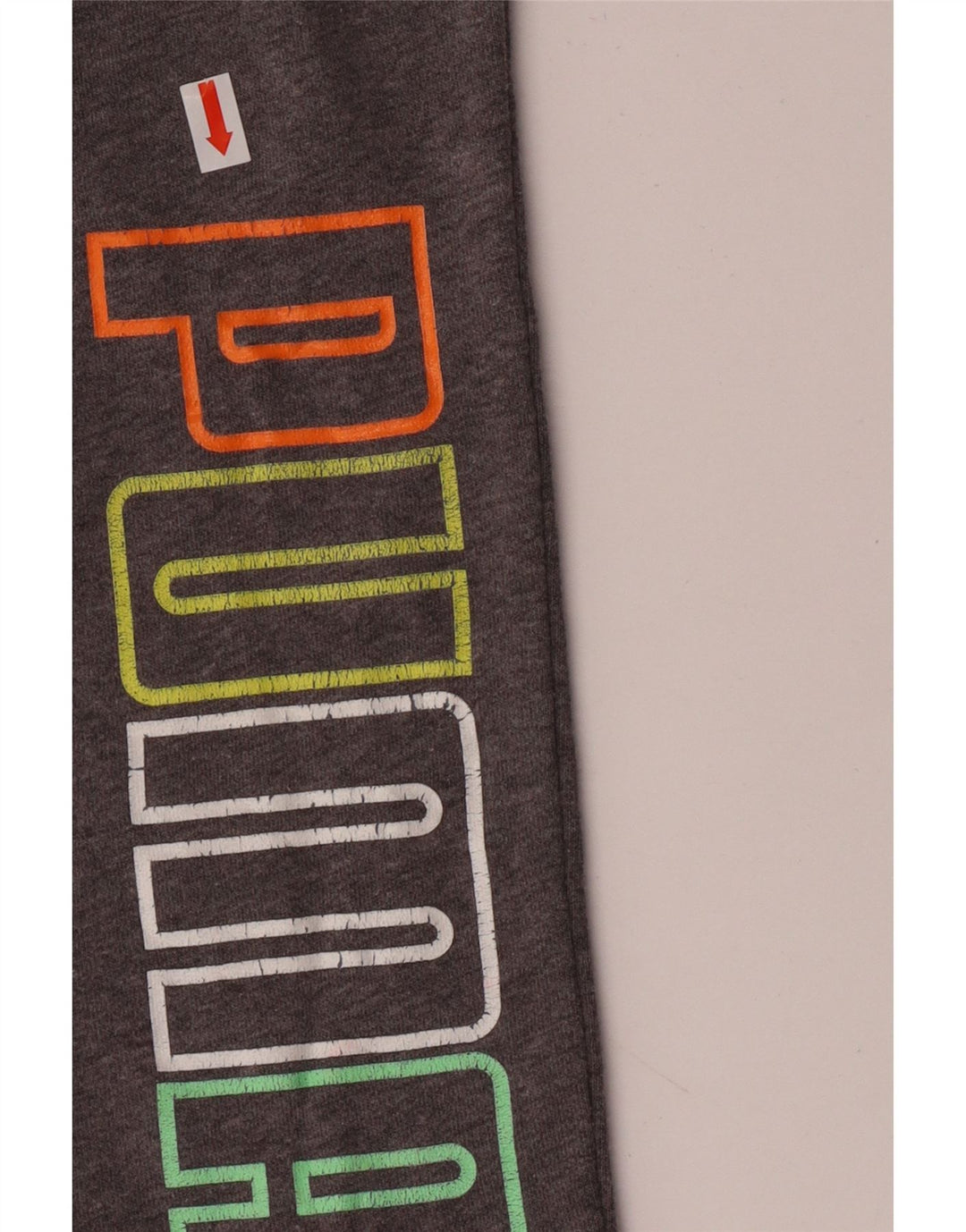 Pantaloni da tuta grafica da ragazzo Puma Joggers 14-15 anni Large in cotone grigio