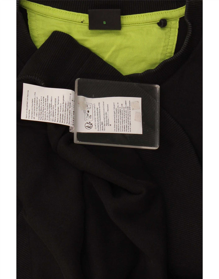 Felpa da uomo Hugo Boss Maglione piccolo cotone nero