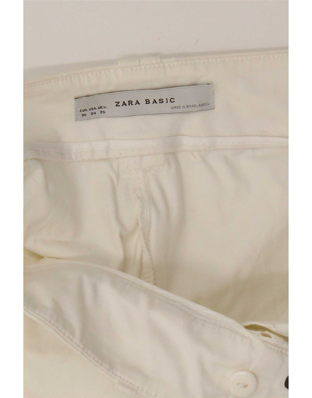 Pantaloncini casual da donna Zara EU 36 XS W26 Bianco