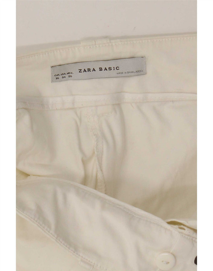 Pantaloncini casual da donna Zara EU 36 XS W26 Bianco