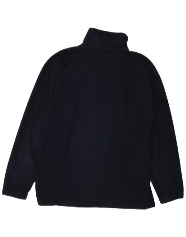 Maglione in pile Kappa da uomo con zip e collo medio blu navy