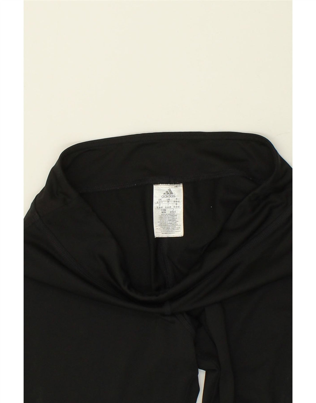 ADIDAS Womens Climalite Capri Leggings UK 12/14 Medium Black Polyester Vintage Adidas and Second-Hand Adidas from Messina Hembry 