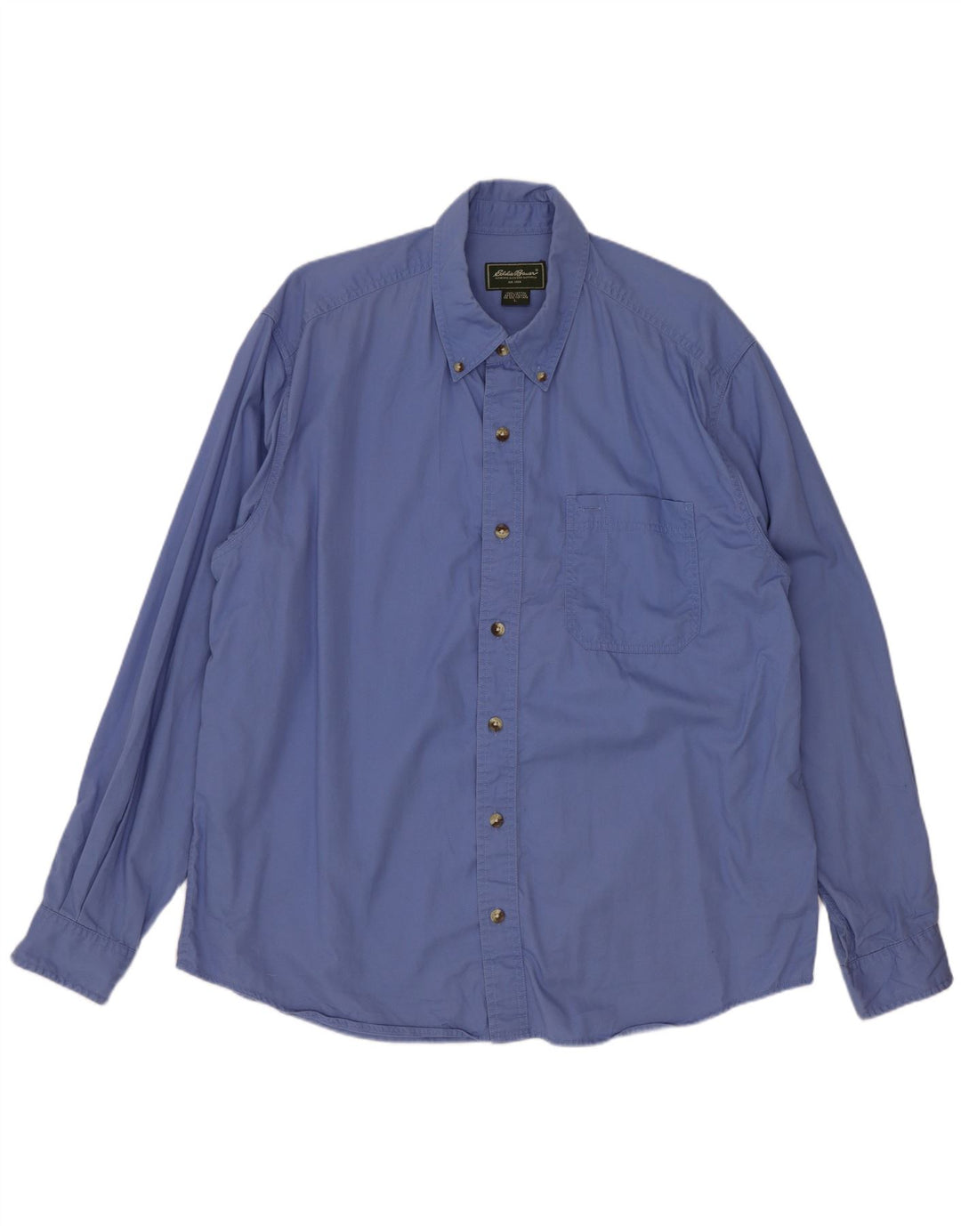 Camicia da uomo Eddie Bauer grande in cotone blu
