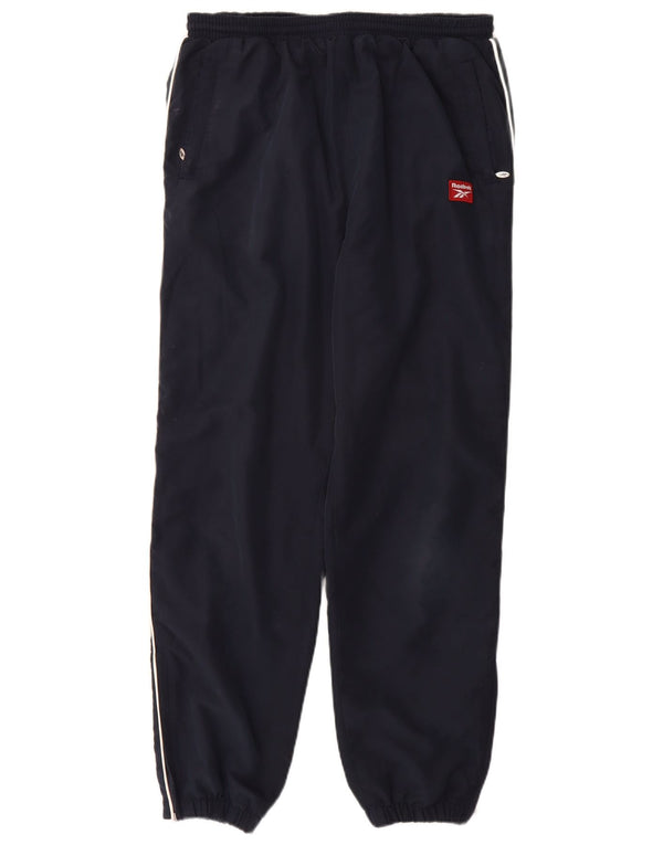 Pantaloni da tuta da donna Reebok Joggers UK 12 Medium Blu Navy Poliestere