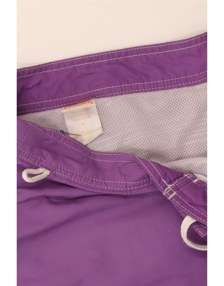 Pantaloncini da bagno da uomo Sundek grandi in nylon viola
