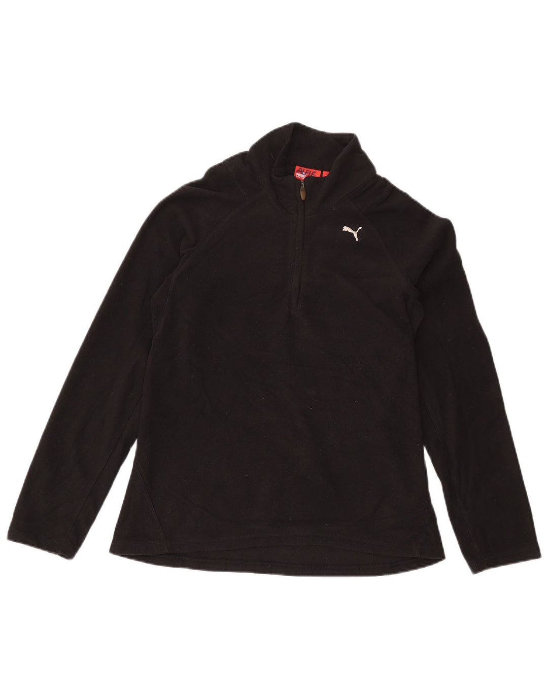 Maglione in pile da donna Puma con zip e collo UK 12 medio nero poliestere