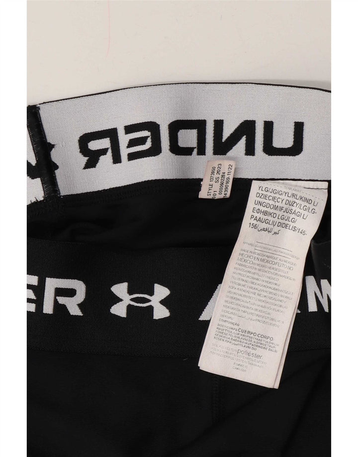 Leggings grafici per ragazze Under Armour 11-12 anni grande poliestere nero