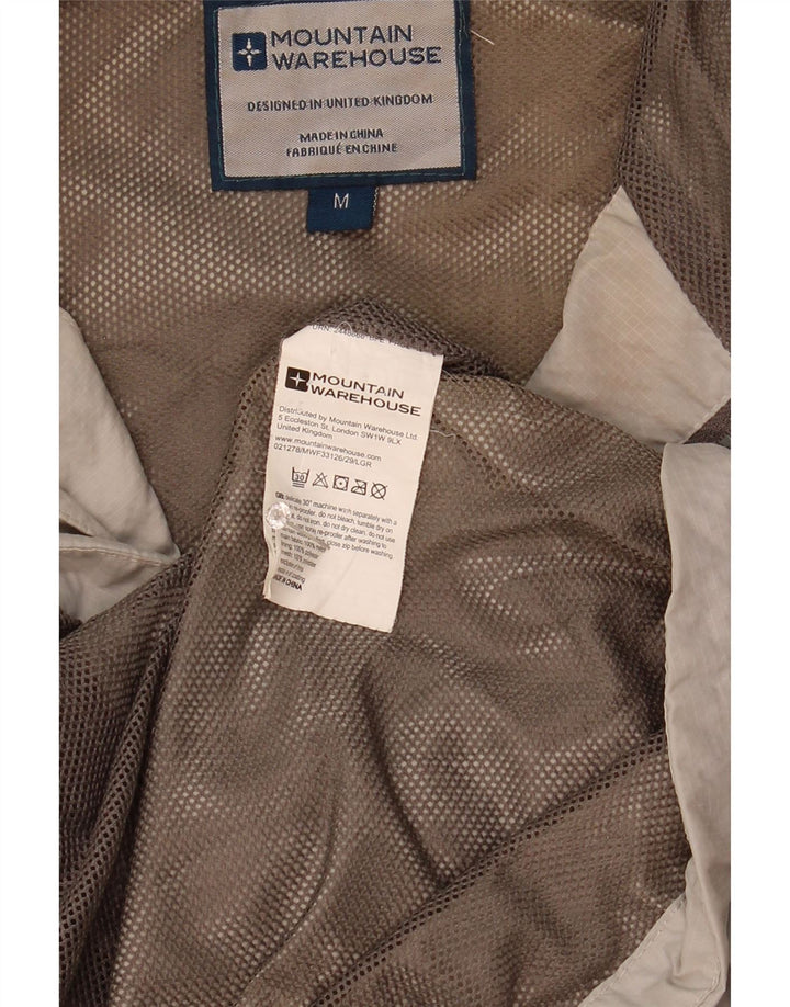 Giacca antipioggia da uomo con cappuccio Mountain Warehouse UK 38 Poliestere grigio medio