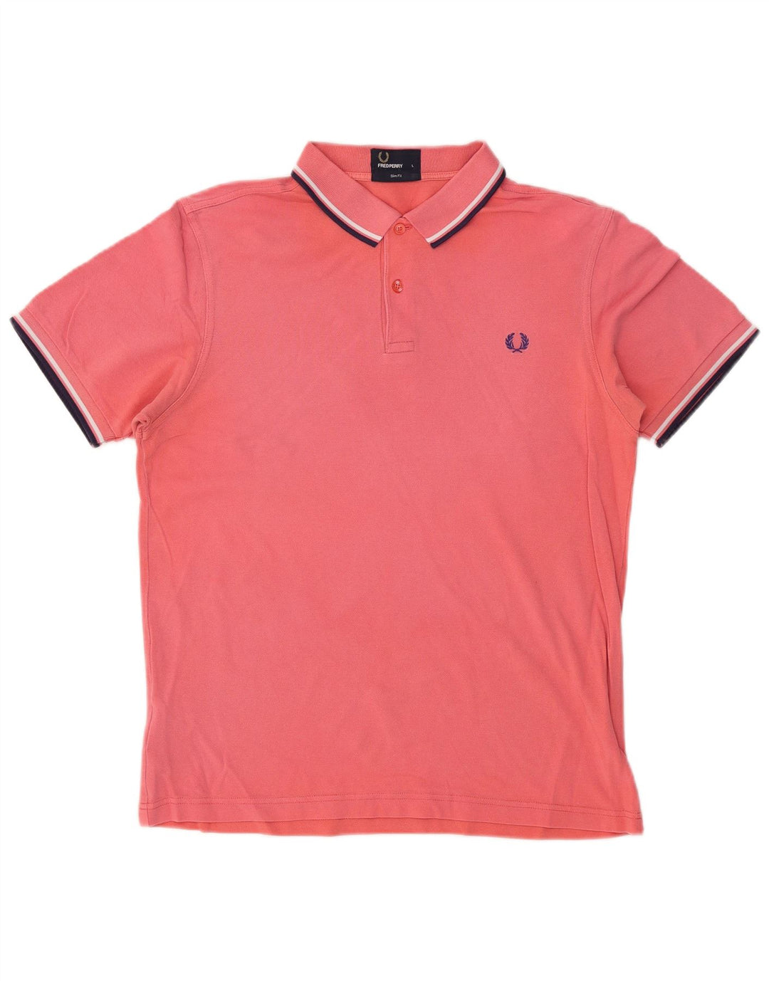 Polo da uomo slim fit Fred Perry grande in cotone rosa