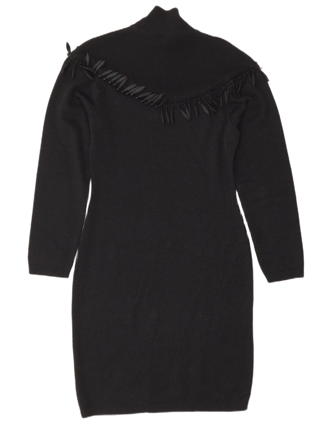 Abito maglione da donna a maniche lunghe Byblos IT 42 Lana nera media