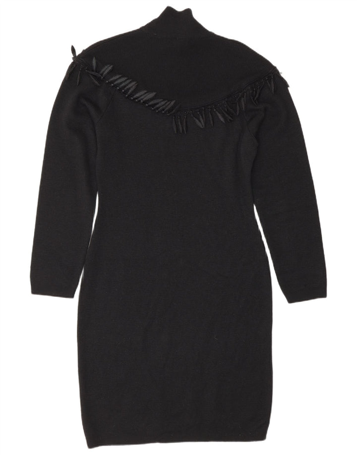 Abito maglione da donna a maniche lunghe Byblos IT 42 Lana nera media