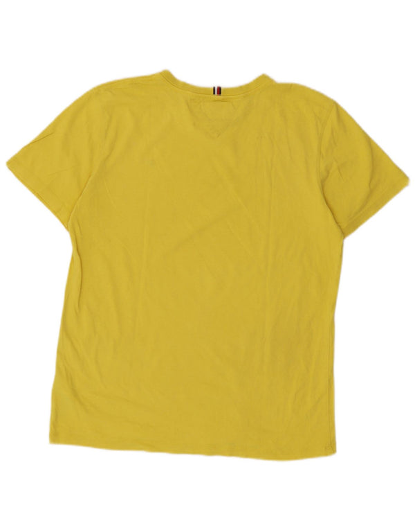 T-shirt da bambino Tommy Hilfiger Top 15-16 anni in cotone giallo