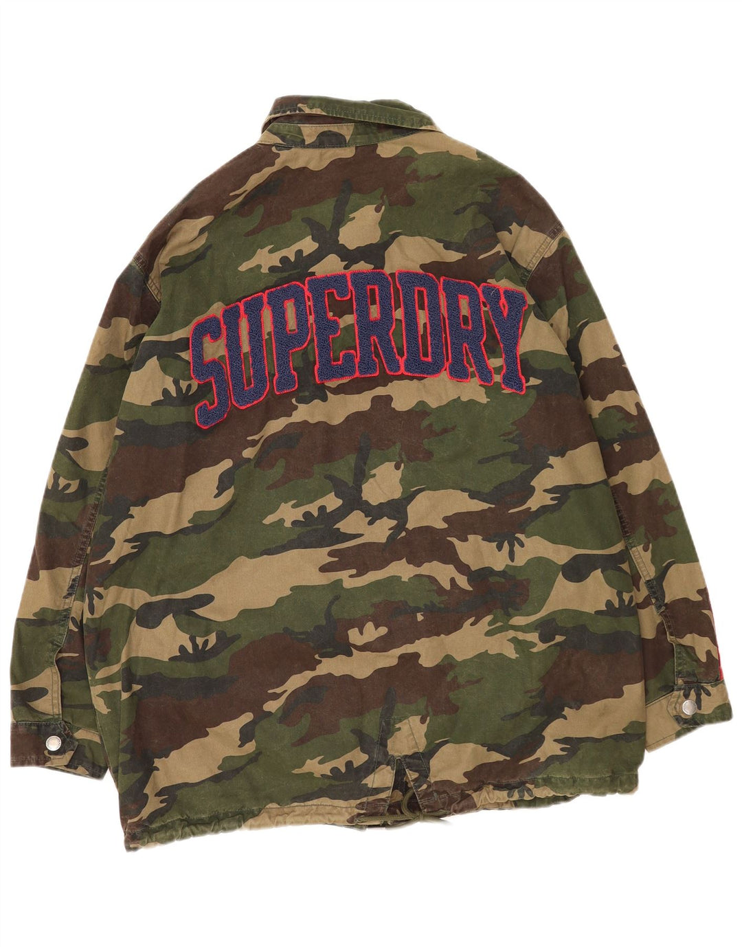 Giacca da donna Graphic Utility Superdry UK 14 Large Khaki Camouflage