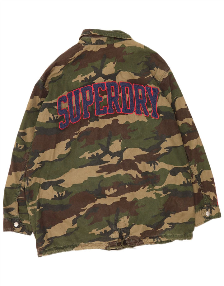Giacca da donna Graphic Utility Superdry UK 14 Large Khaki Camouflage