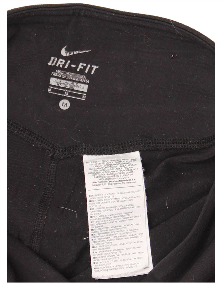 Leggings Dri Fit da donna NIKE UK 12 nylon nero medio
