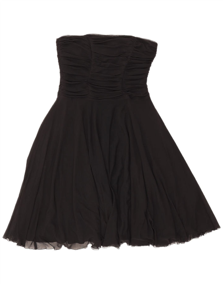 Abito senza spalline da donna Marks & Spencer UK 16 Large Nero in poliammide