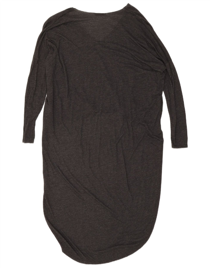 Abito maglione oversize da donna Zara UK 10 piccolo in viscosa grigia