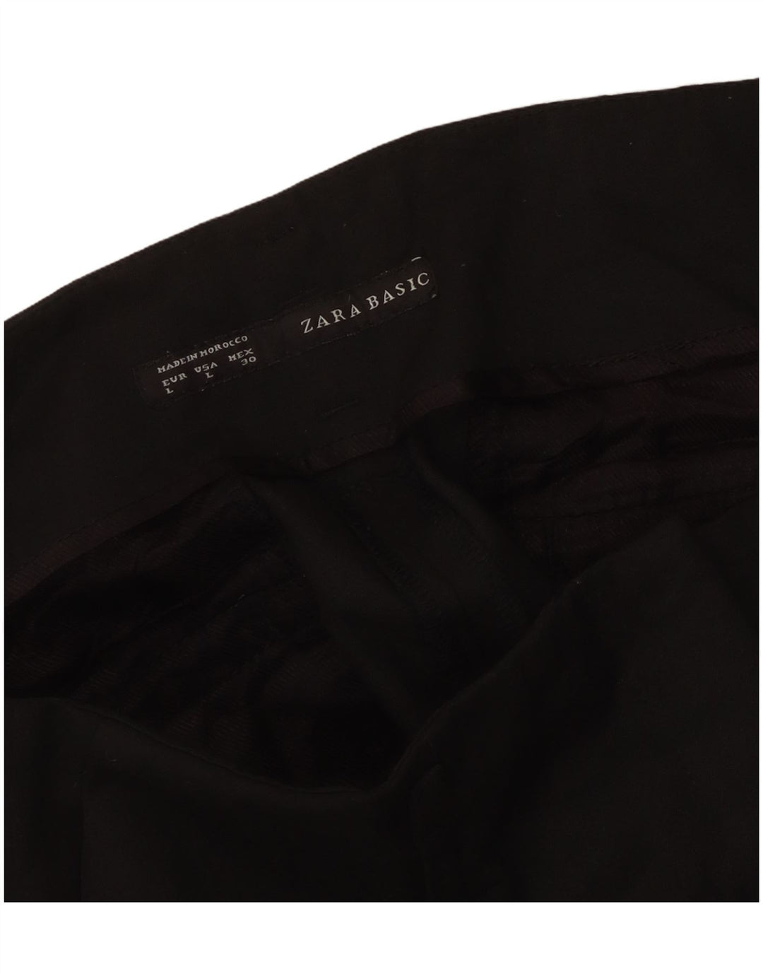 Pantaloni chino slim da donna Zara grandi W34 L30 neri
