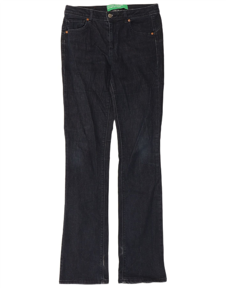 Jeans Bootcut da donna Benetton W30 L34 Blu Navy