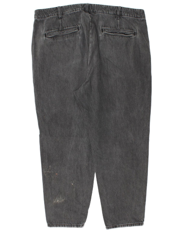Jeans Zara da uomo affusolati corti EU 46 XL W36 L25 cotone grigio