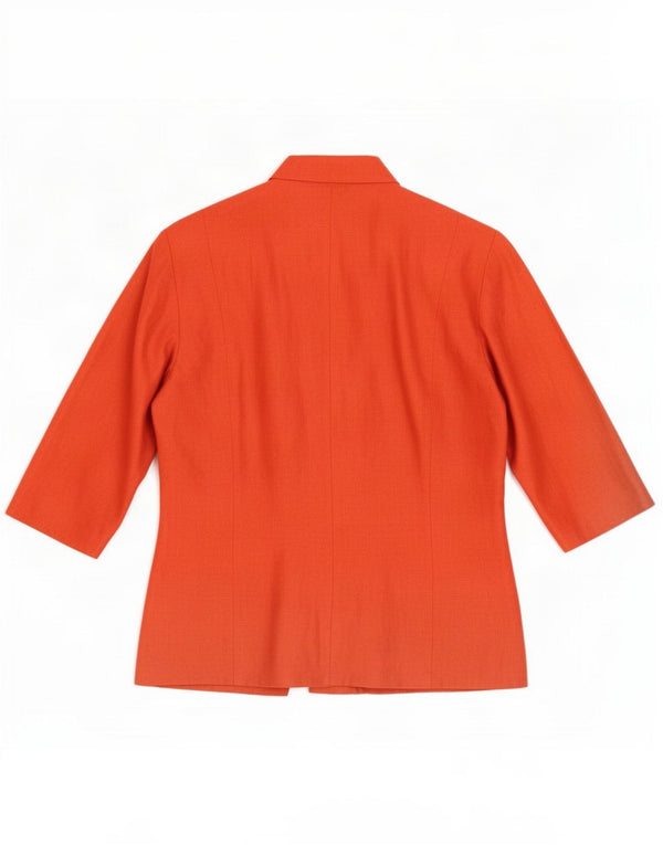 Giacca Blazer Manica 3/4 da Donna Blunauta IT 34 2XS Lino Arancione