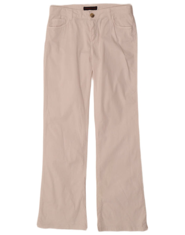 Pantaloni Casual Bootcut Donna Trussardi W27 L30 Bianchi