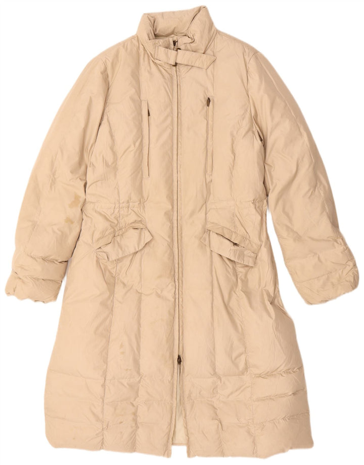 MAX & CO. Womens Padded Coat UK 14 Large  Beige Polyamide