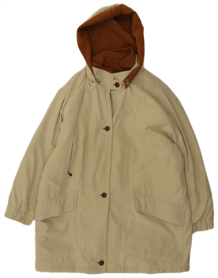 Cappotto giacca a vento con cappuccio da donna Ensign US 16 2XL Poliestere beige