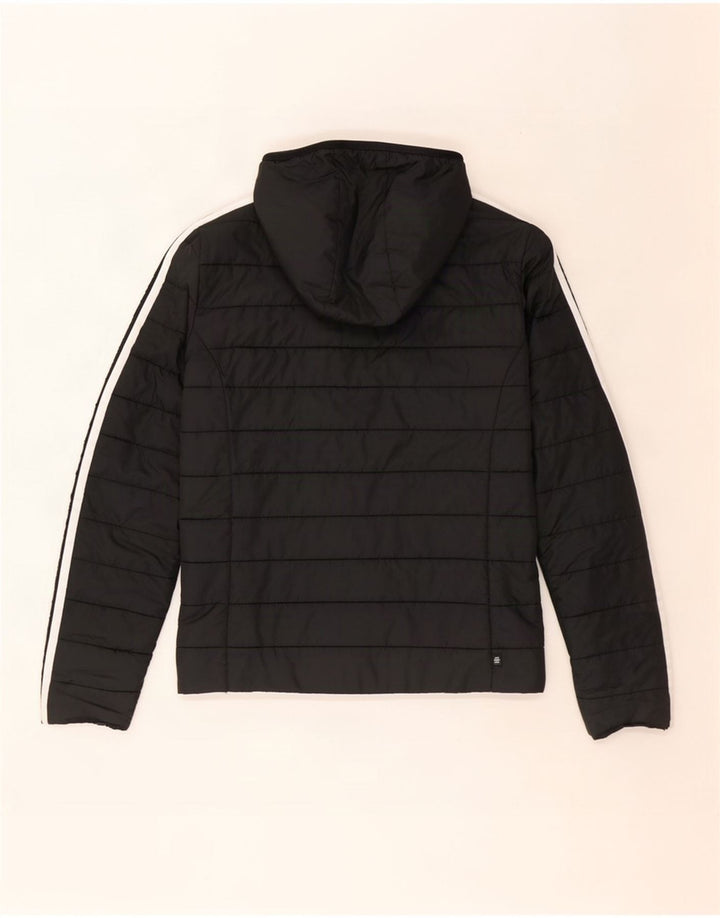 Giacca imbottita con cappuccio da donna Adidas UK 8 Small poliestere nero
