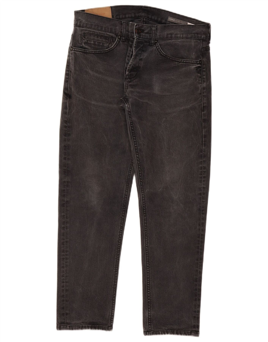 Dondup Jeans George Slim da Uomo W36 L29 Cotone Grigio