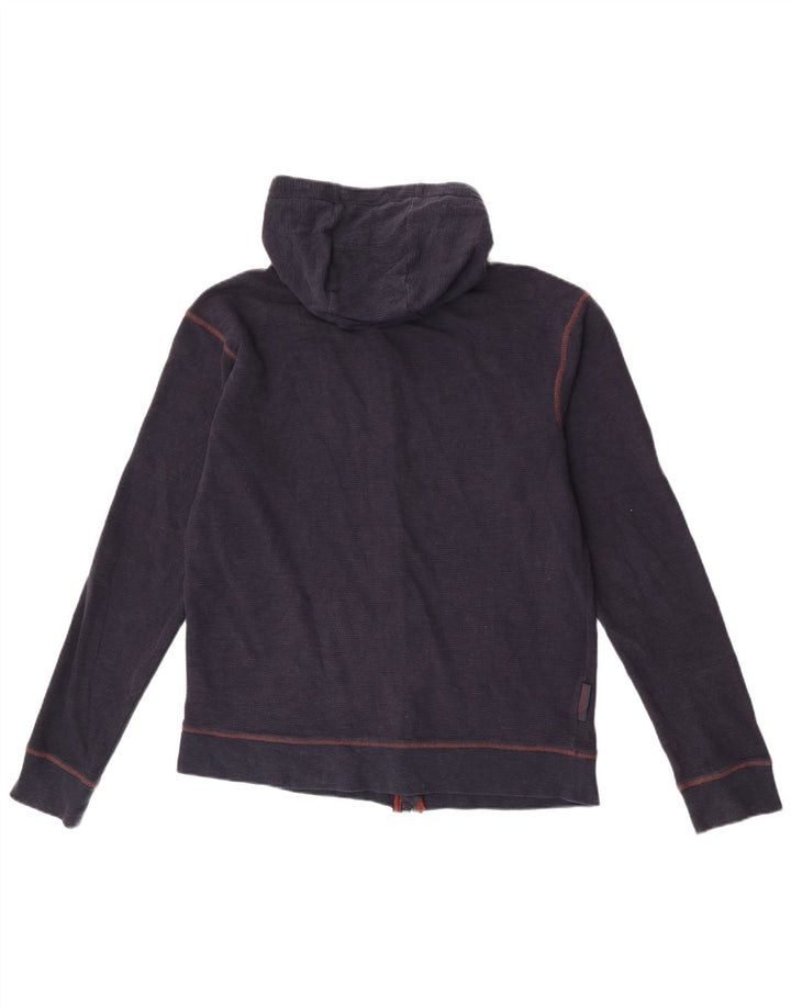 Maglione con cappuccio e zip da uomo Mountain Warehouse in cotone blu navy medio