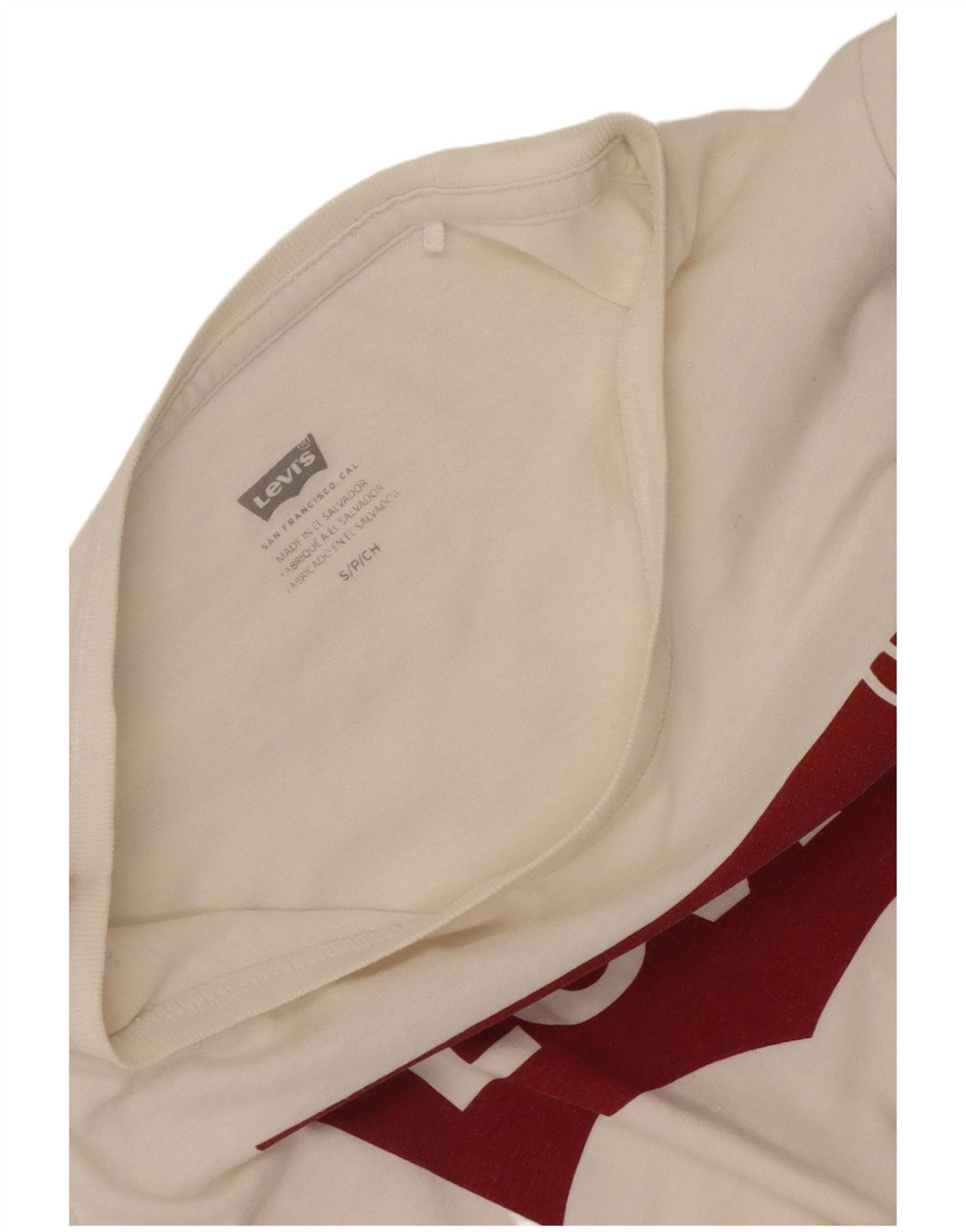 T-shirt grafica da donna Levi's Top UK 10 piccola bianca