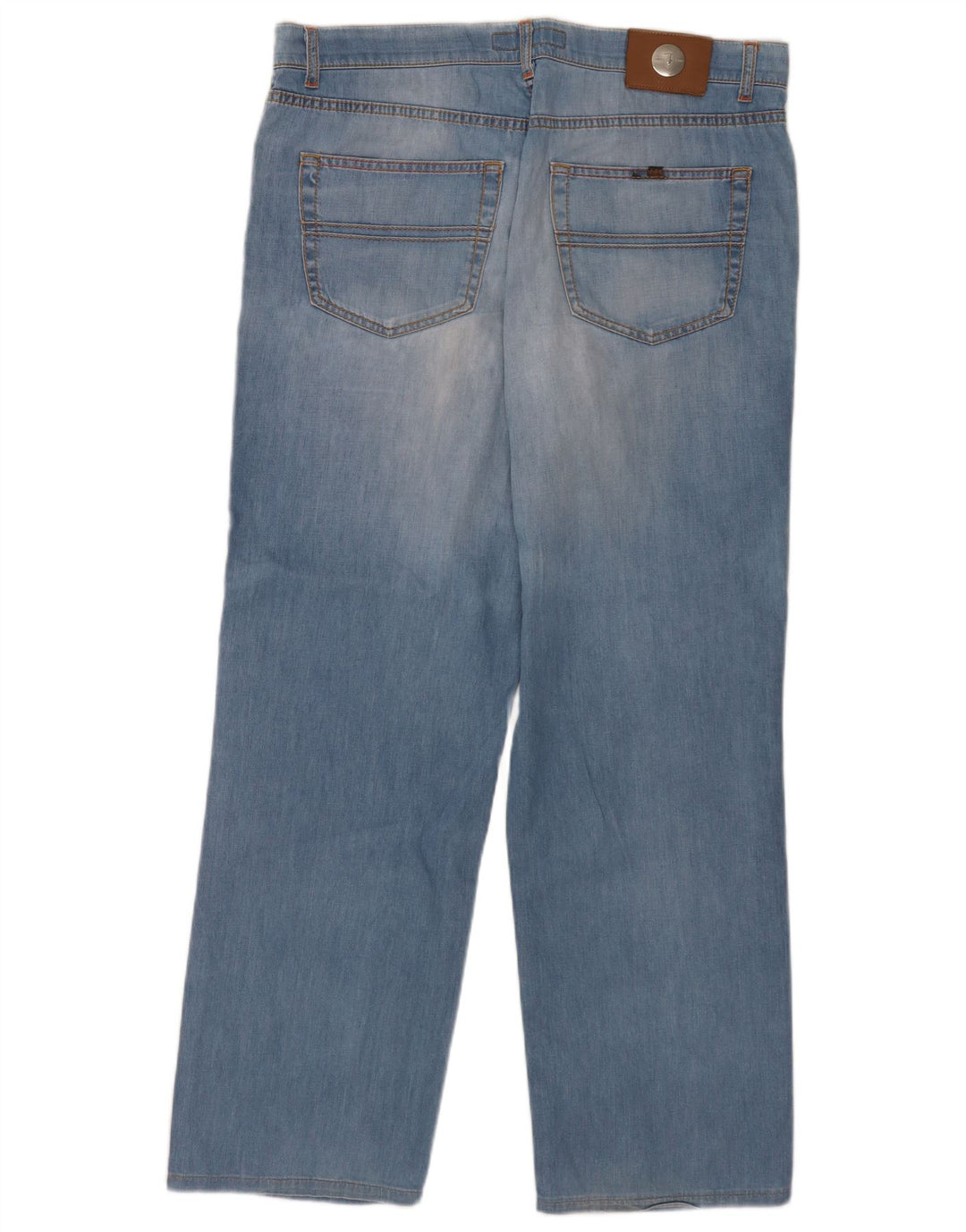 Jeans Straight Uomo Trussardi W36 L31 Blu Cotone