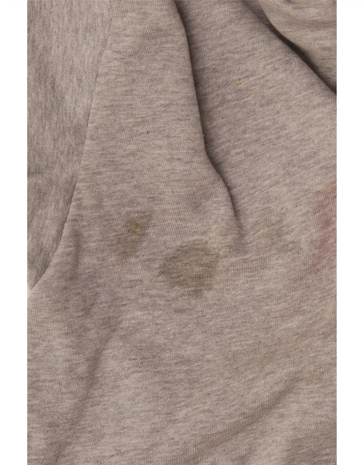 Maglione con cappuccio grafico da uomo Diesel piccolo grigio