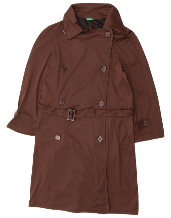 Trench da donna BENETTON UK 14 Poliestere marrone medio