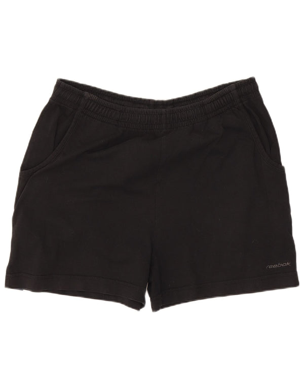 Pantaloncini sportivi Reebok da donna UK 14 grandi in cotone nero