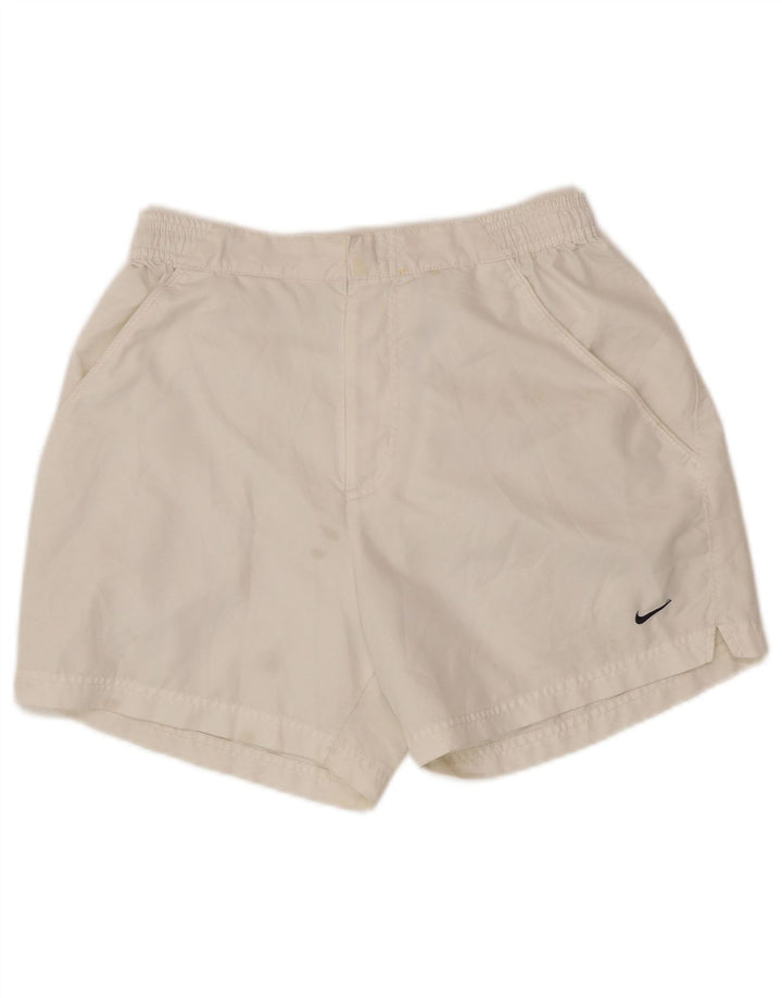 Pantaloncini chino da uomo NIKE piccoli W28 poliestere bianco