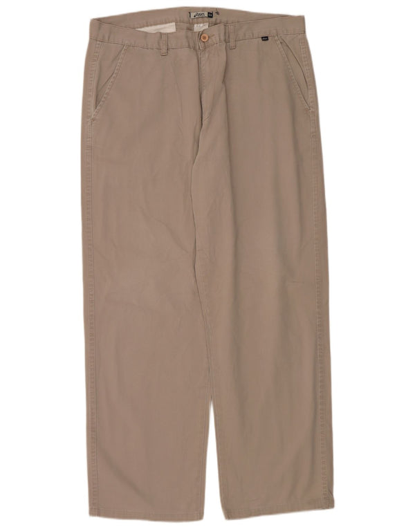 Pantaloni chino dritti da uomo Asics IT 54 2XL W36 L30 Cotone beige