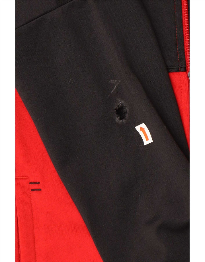 Giacca da ginnastica da uomo Adidas Small nera in poliestere color block