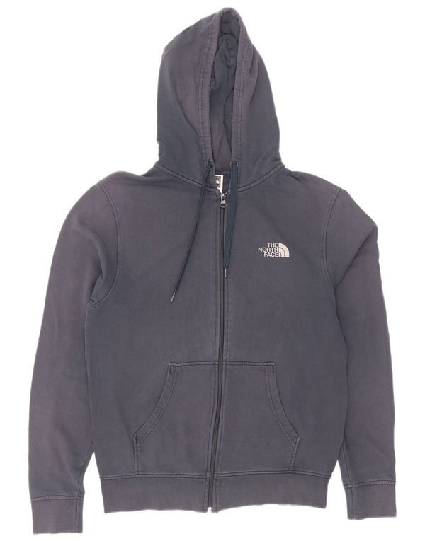 Maglione con cappuccio e zip da uomo The North Face piccolo in cotone blu navy